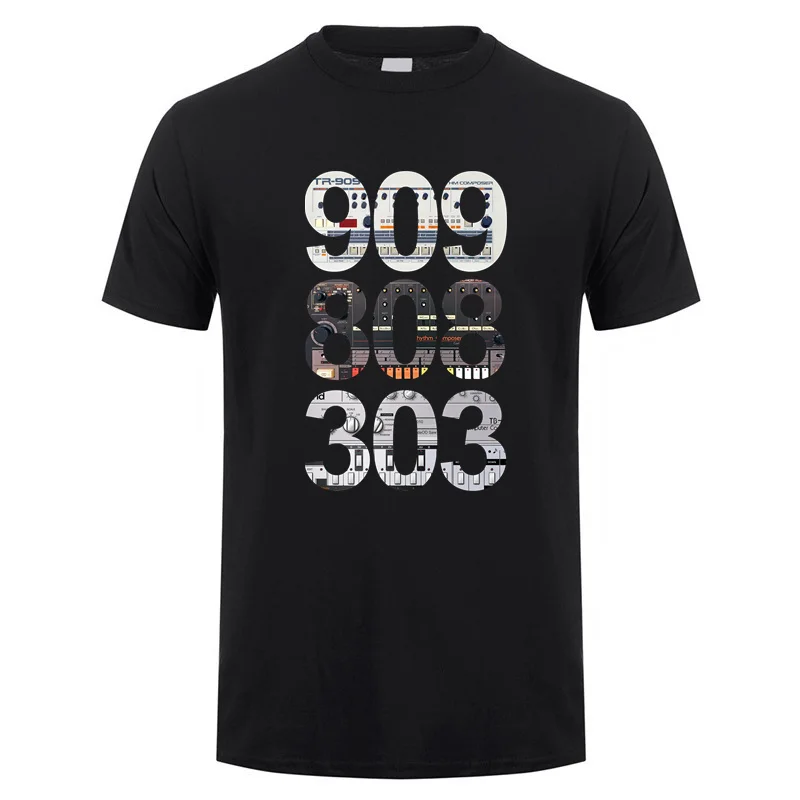Roland 909 808 303 Camiseta gráfica para hombre, ropa informal de algodón, regalos de manga corta, camiseta de verano, ropa para hombre, Tops de gran tamaño