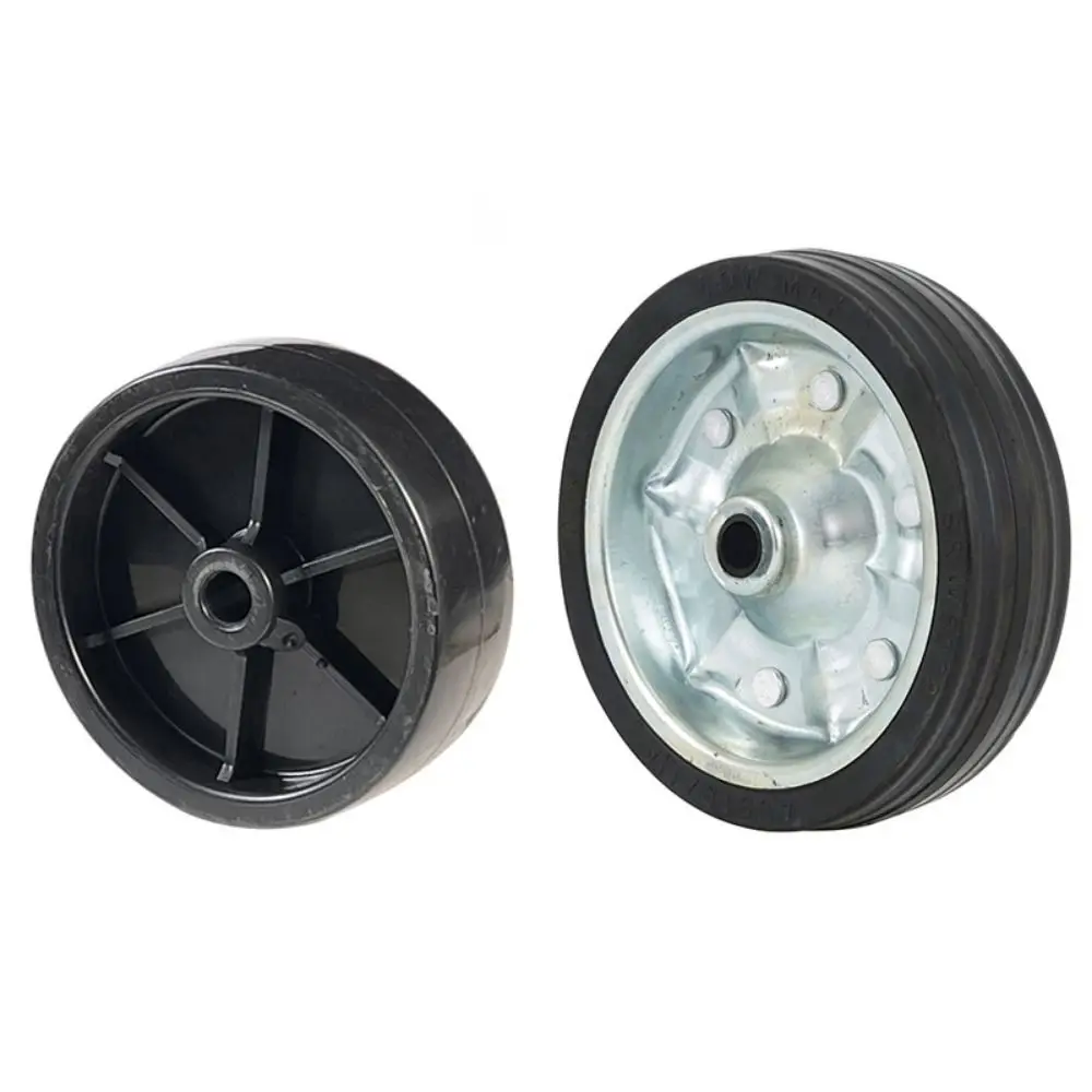 6/8/10inch Trailer Jacks Wheel Enhances Stability Load Bearing Trailers Rubber Wheels Replacement Quick Installs Easy to Operate