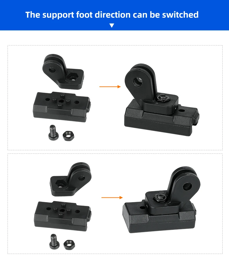 Fahrrad Front Licht Halterung Clamp Rennrad MTB Scheinwerfer Halterung auf Gabel Für Rocksbros/CatEye/XOSS/Gfitnix/Trerk – Detail 7