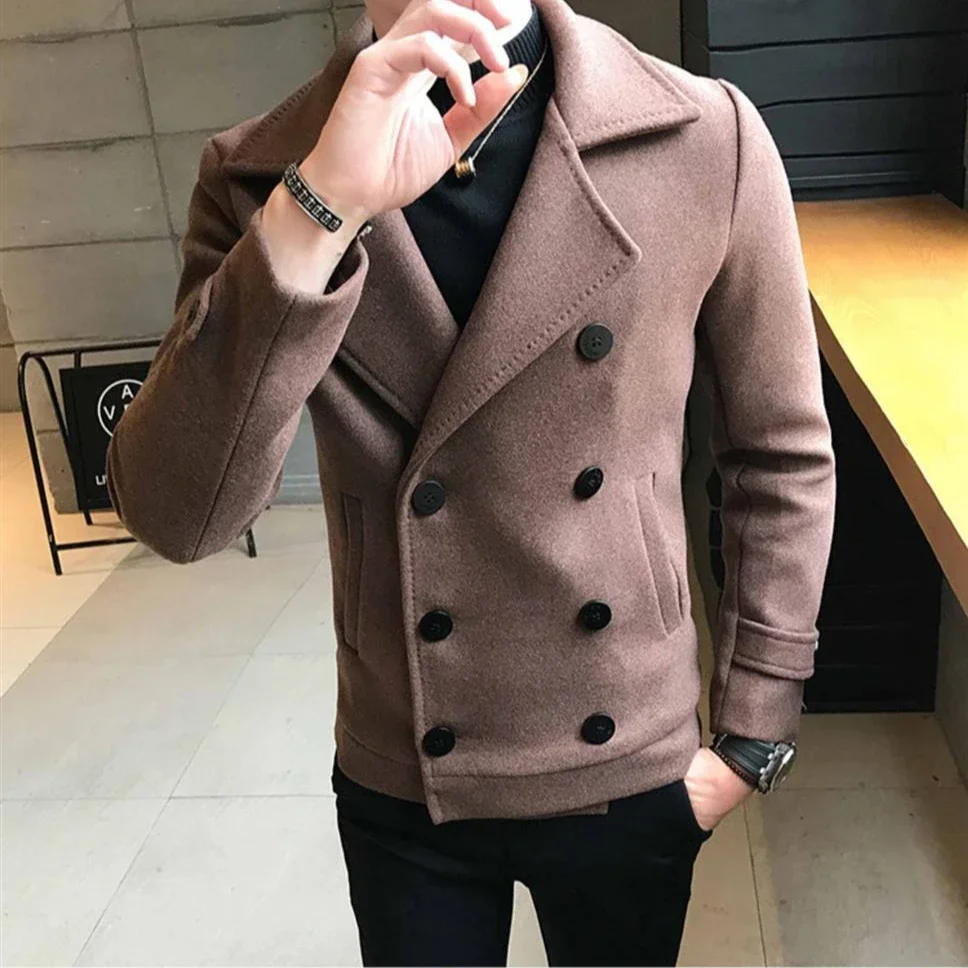 Winter Sales Of Man Coat Spring Autumn Wool & Blends Jacket for Men Clothing Fashion 2025 Aesthetic Trendy Harajuku Joker Casual