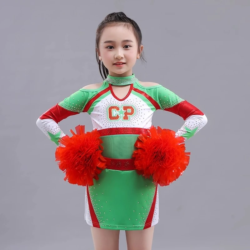 

Children's Cheerleading Uniform Custom Competition Clothing Set for Performance Competitions/school Performances