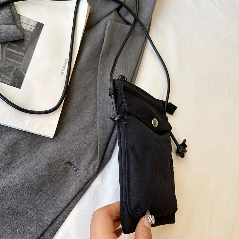 Straße gewaschen Nylon Umhängetasche für Frauen Mode Telefon Messenger Bag weibliche Geldbörsen Designer Schultertaschen – Detail 12