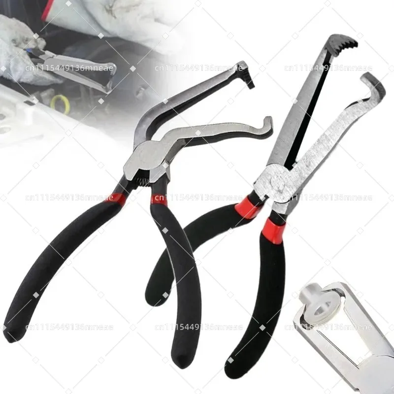 Vehicle Fuel Pipe Disassembly Tool Push Tab Straight Curved Head Automobile Pipeline Repair Component