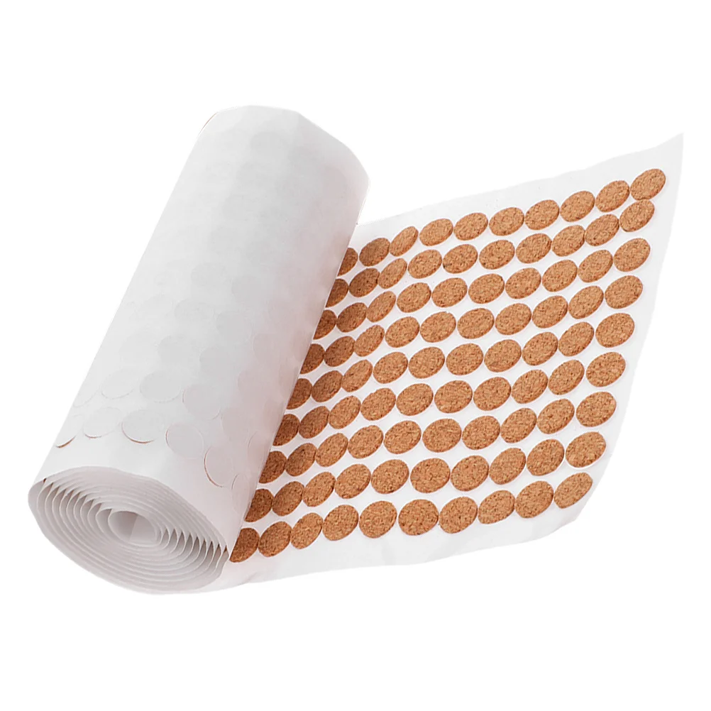 Paraurti in sughero autoadesivi Protezioni per porte dell'armadio da 10 mm Cuscinetti antirumore Protezione per mobili Cuscino rotondo Luce