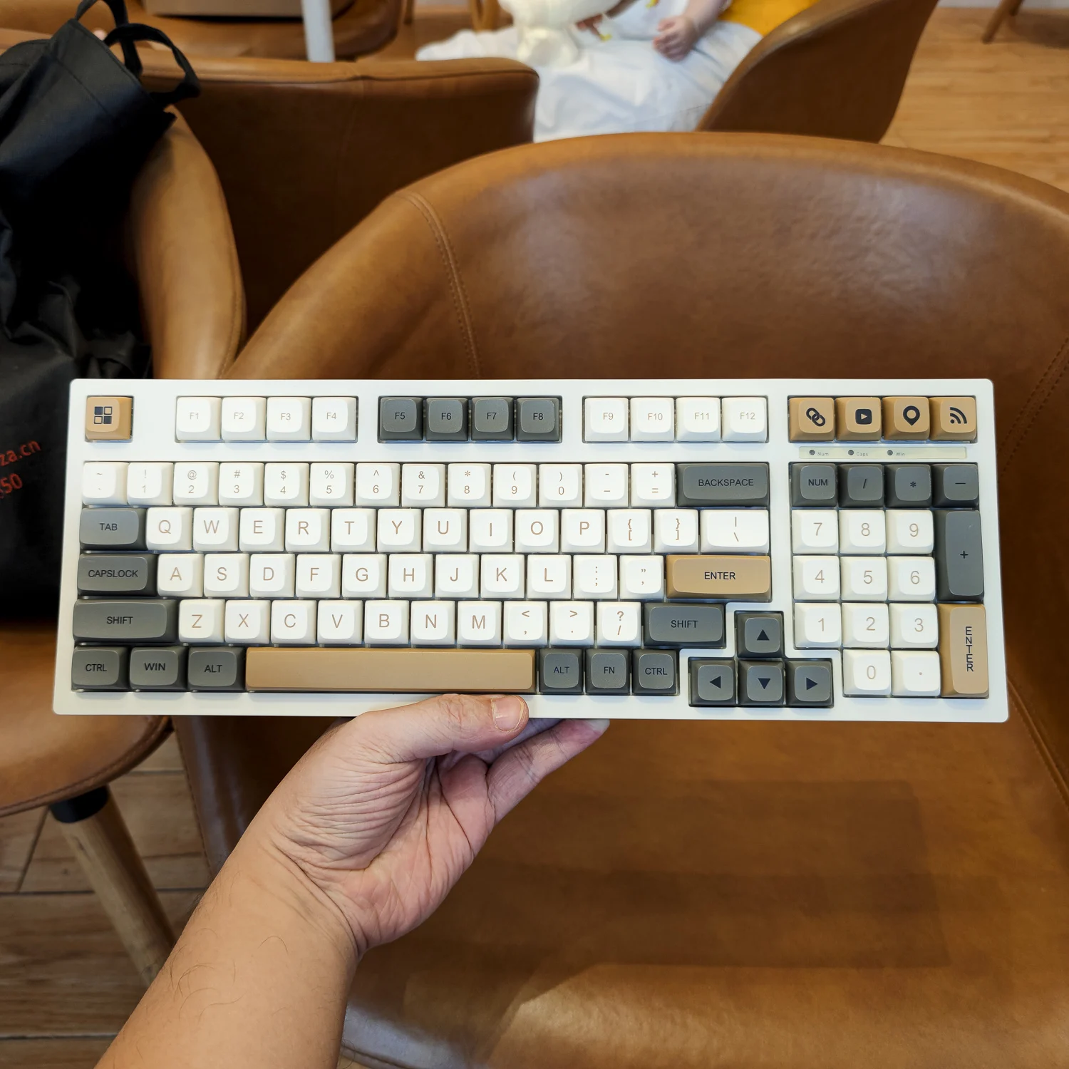 125 คีย์ PBT Keycap XDA โปรไฟล์ส่วนบุคคล Keycaps สําหรับ MX สวิทช์คีย์บอร์ด Fit 61/64 /68/87/96/104/108 คีย์บอร์ด