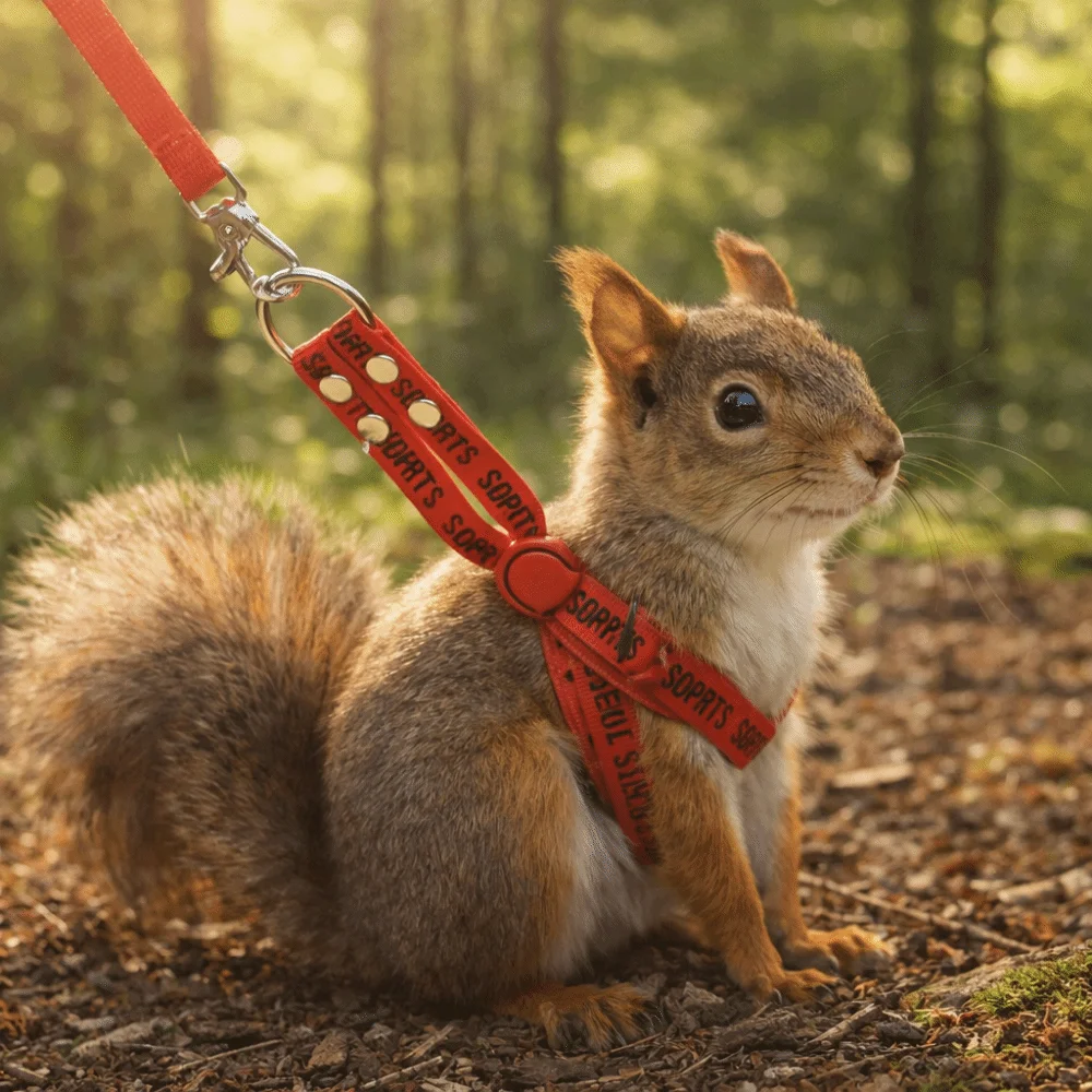 Casual Style Adjustable Rabbit Towing Rope Soft Comfortable Guinea Pig Harness Escape Proof Pet Traction Rope Pet Running