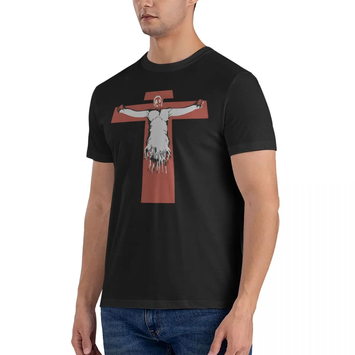 Camiseta vintage de néon masculina, Genesis Evangelions, manga curta, gola redonda, algodão, roupa original