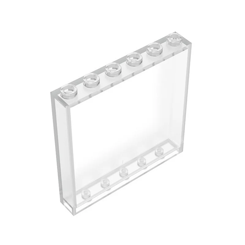 10 Stück MOC-Bausteine 1x6x5 Fensterglas-Haus-Wandelement 59349 Kompatible Bausteine Paneel-Zubehör – Detail 5