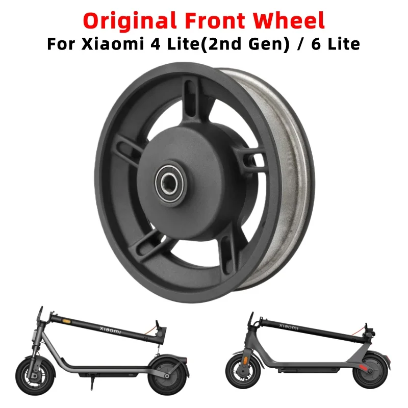 

Для электросамоката Xiaomi 4 Lite 2-го поколения / 6 Lite: Оригинальный передний колесный диск из алюминиевого сплава, сборка ступицы переднего колеса