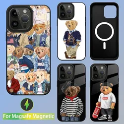 Baron Filou Bear Fashion Phone Case For iPhone 15,14,13,12,11,Plus,Pro,Max Mini Magsafe Magnetic Wireless Charging