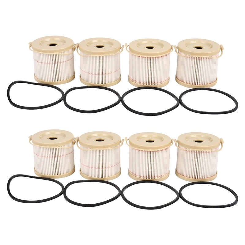 8Pcs 2010PM 2010TM Filter Elements For 500FG Fuel Engine Fuel Water Separator Replacement Truck Kit