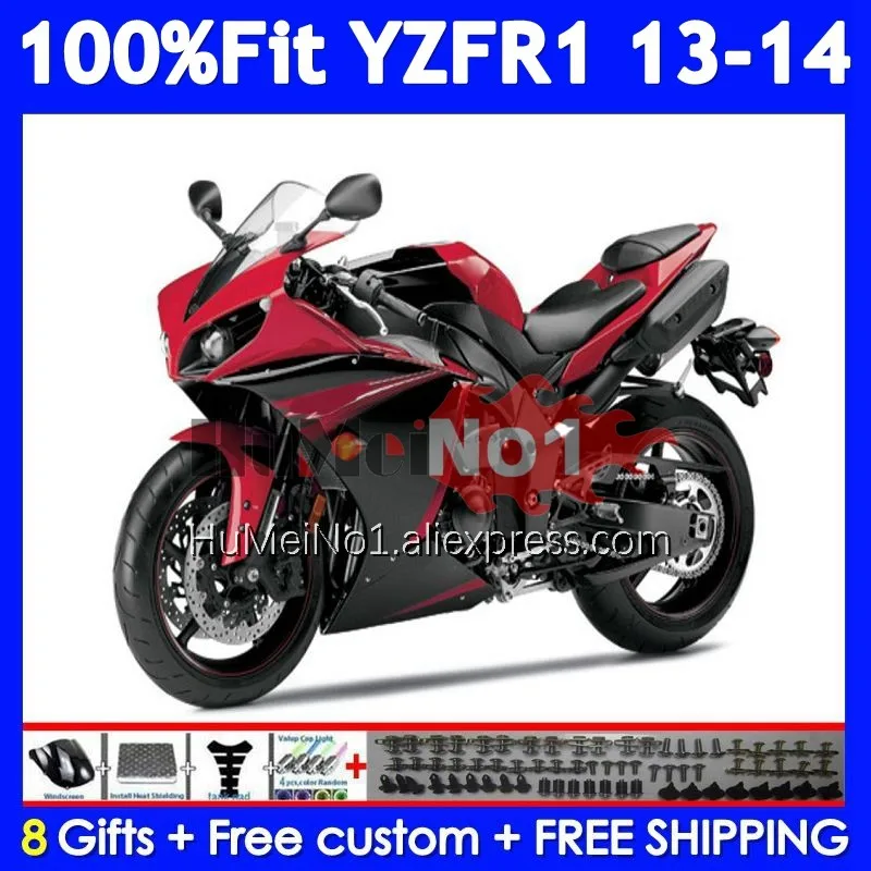 Injection Body For YAMAHA YZF R1 R 1 1000 CC YZF-R1 Gloss color YZFR1 13 14 369No.24 YZF1000 1000CC YZF-1000 2013 2014 Fairing