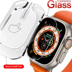 Tempered Glass Easy to Install Tool Accessories For Apple Watch Ultra 2 49mm Full Screen Clear Protector For iWatch Ultra Glass