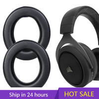Replacement Earpads for CORSAIR HS50 HS60 HS70 Pro Bluetooth Headset Gamer Headphones Leather Sleeve Earphone Earmuff Cover