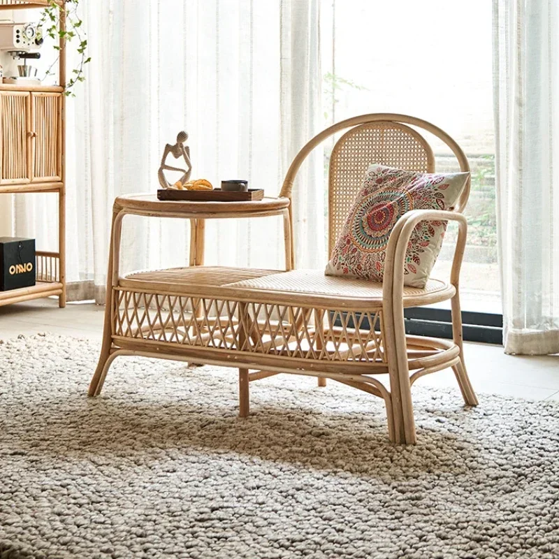 

Selling Natural Rattan Sofa B & B Tea Room Creative Leisure Chair Balcony Home Rattan Chair Retro the Republic of China Style