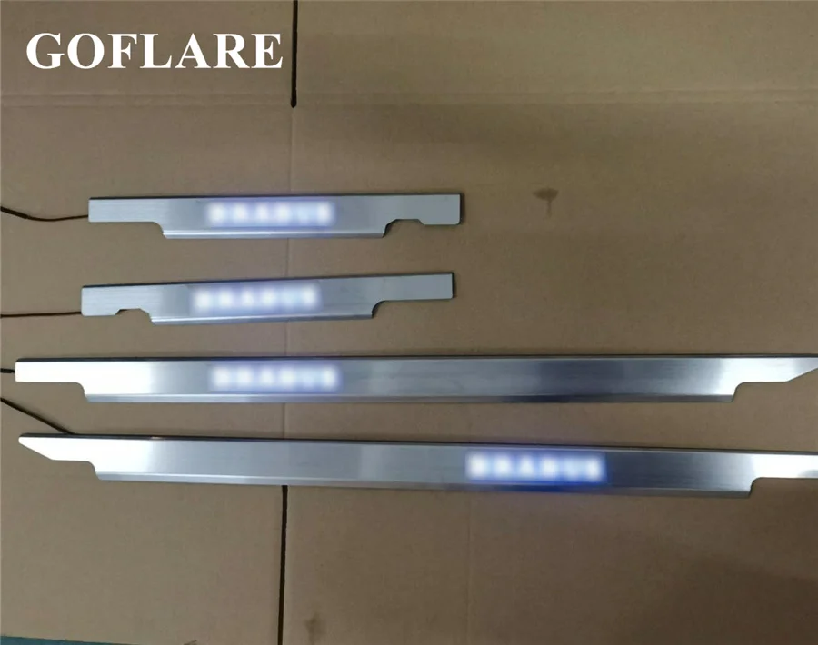 Car Accessories For Mercedes Benz G W463 BRABUS  AMG g500 g350 g63 g55 LED Door Sill Scuff Plate Sills Protector Welcome Pedal