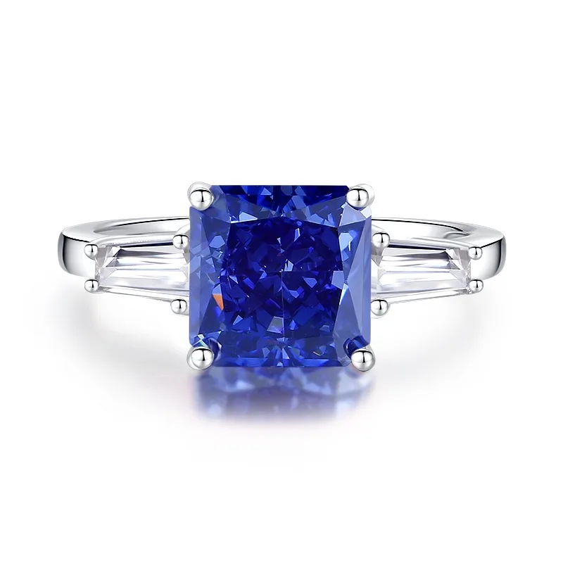 MuShan Brand Jewelry 925 Sterling Silver Ring Cubic Zirconia 5A Grade Oval Romantic Women Real Gold Plated Fine Jewelry Rings