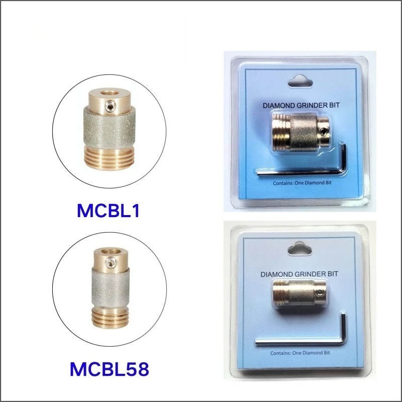 MCBL Series Diamond Grinding Bit, Copper Grinding Wheel with Spiral Water Feeding for Glass Ceramic Polishing