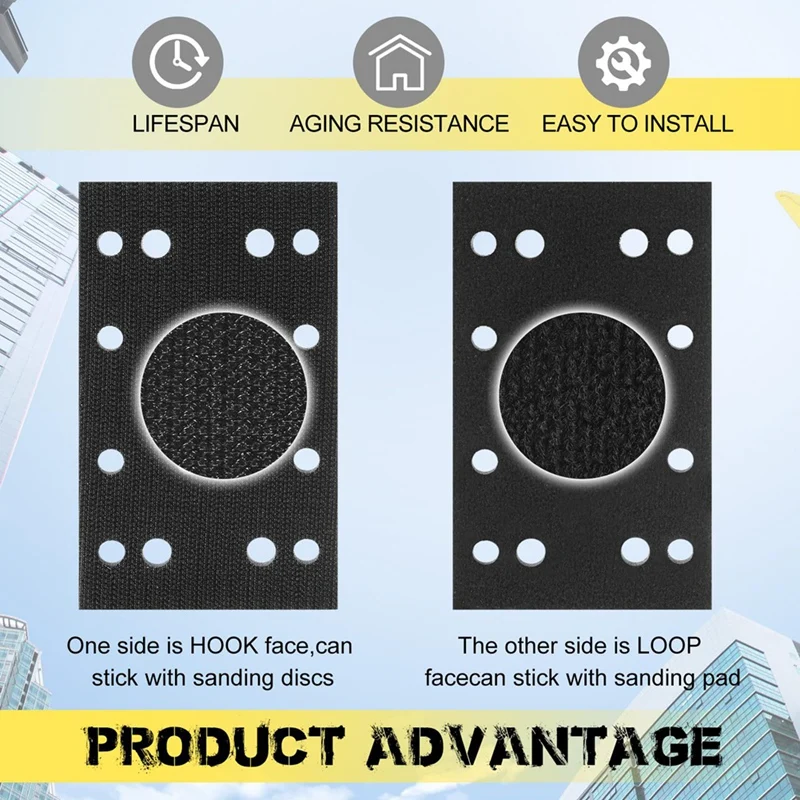 

ABEZ 4 Pcs Soft Black Foam Sanding Pads Interface Sander Backing Pad for Festool RS400 LS130 Sander