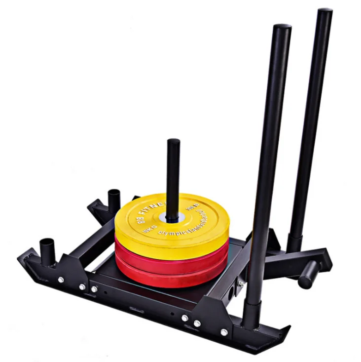 Gym Fitness Equipment Weight Plate Sled Training Power Pull And Push Speed Weight Sled