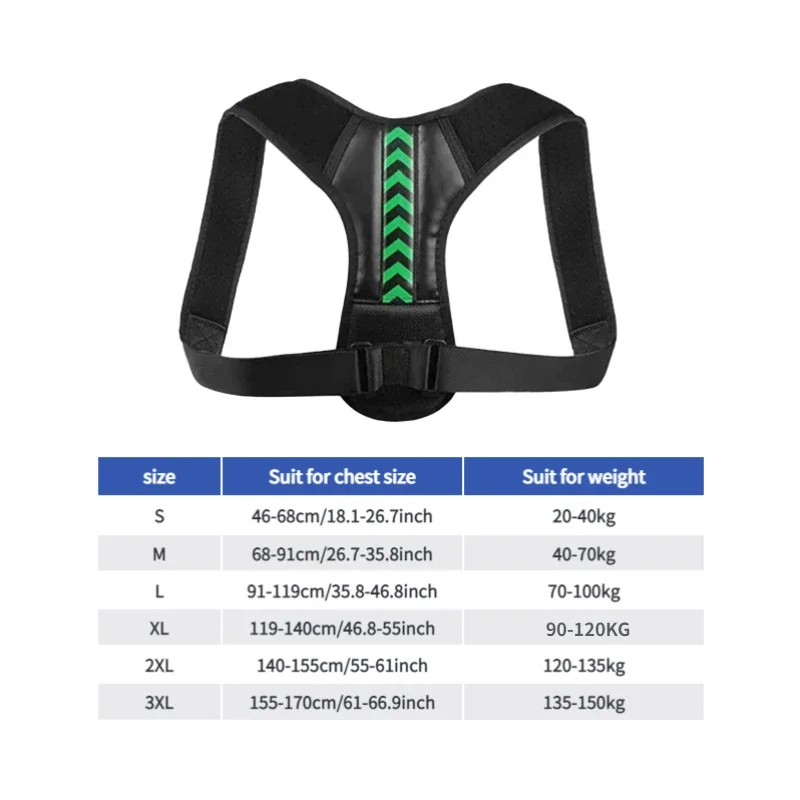 Adjustable Back Shoulder Posture Corrector Belt Clavicle Spine Support Reshape Your Body Home Office Sport Upper Back Neck Brace