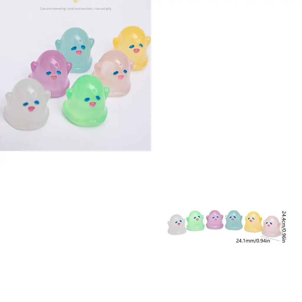 50 قطعة من تماثيل الهالوين الصغيرة ديكور حرفي من الراتنج للحفلات، المنزل، سطح الطاولة، عرض اليقطين والجمع