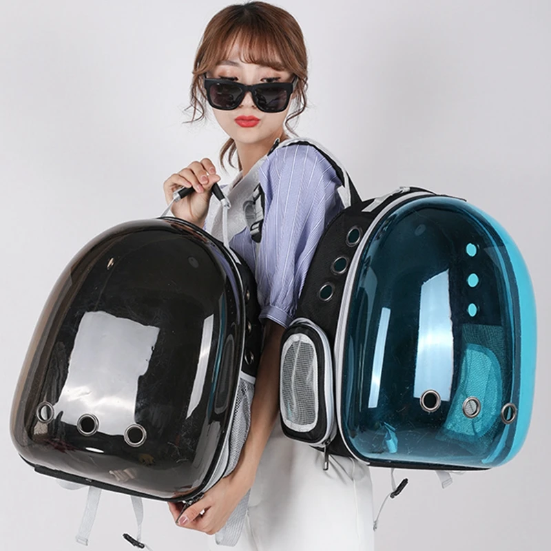 Transparent Backpack for Pet Cat Transport Carrier Bags Breathable Backpack Space Capsule Travel Cage Portable Outdoor Supplies