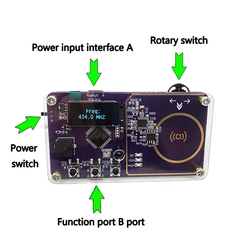 Universal Remote Control Tester,Control Transmitter Inspection Tool,Batteries-Powered Remote Control Tester,0-999MHZ Detection