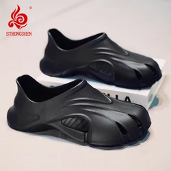 STRONGSHEN EVA Sandals for Men Casual Hole Shoes Outdoor Comfortable Trendy Designer Luxury Breathable Wear-Resistant Slippers