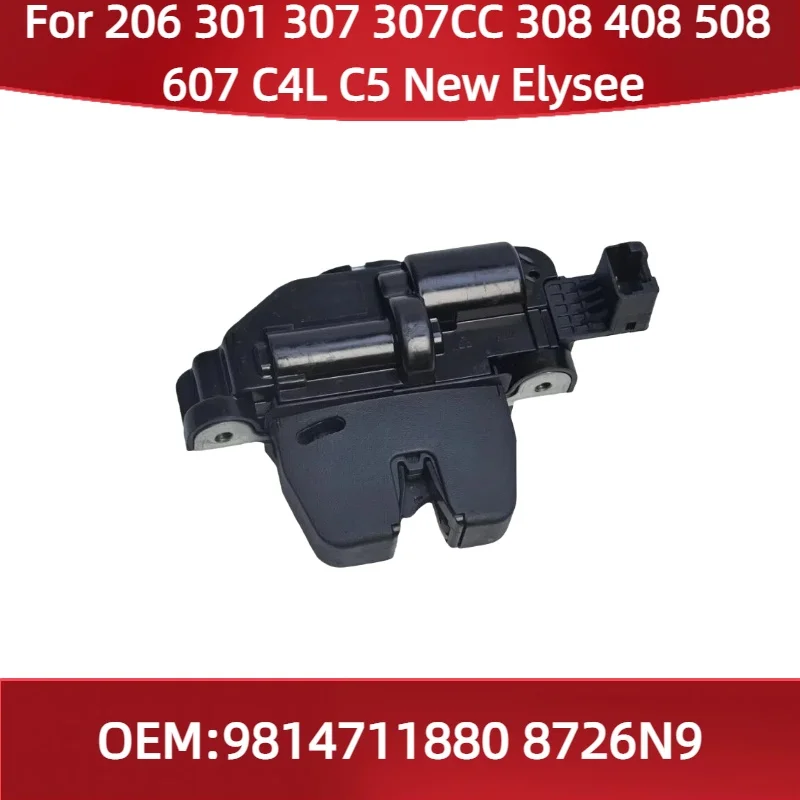 

9814711880 8726N9 Fit for Peugeot 206 301 307 307CC 308 408 508 607 Citroen C4L C5 New Elysee rear door lock block