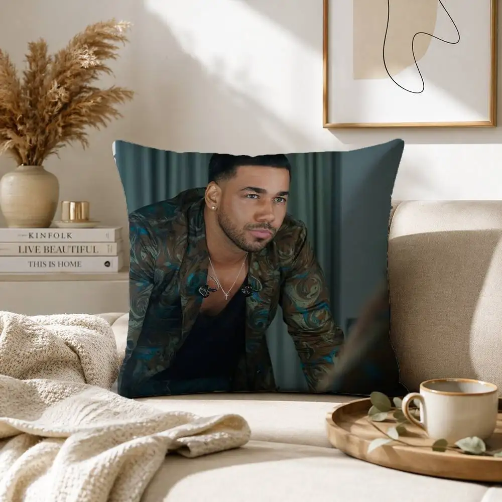 Singer Romeo Santos Pillow Case for Sofa Living Room Home office Decor Protective Cover