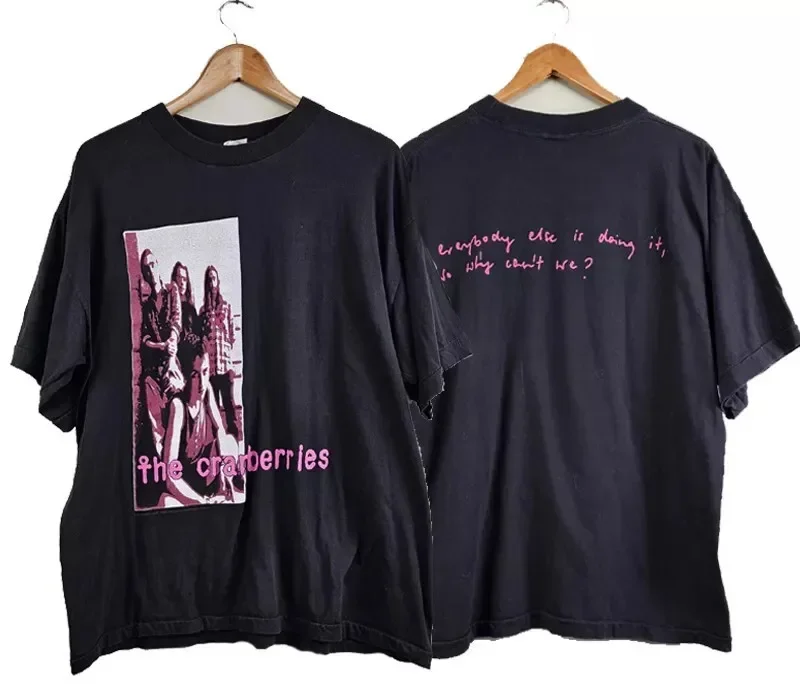 1993 The Cranberries Everybody else is doing it 2 sided black T shirt KN446