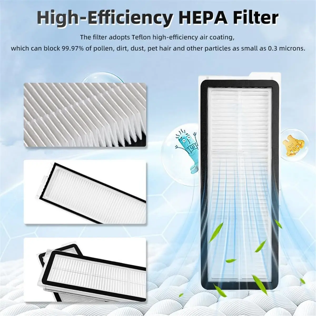 

(A25M) Набор из 24 аксессуаров Qrevo S для роботов-пылесосов Roborock Qrevo S/Qrevo Plus/Qrevo Pro, запасные части