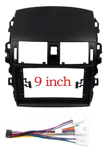 9INCH Car Radio Fascia Frame Fit for 2006-2011 Toyota Corolla Android GPS Panel Dash Frame Kit Mounting Frame Trim Bezel Fascias