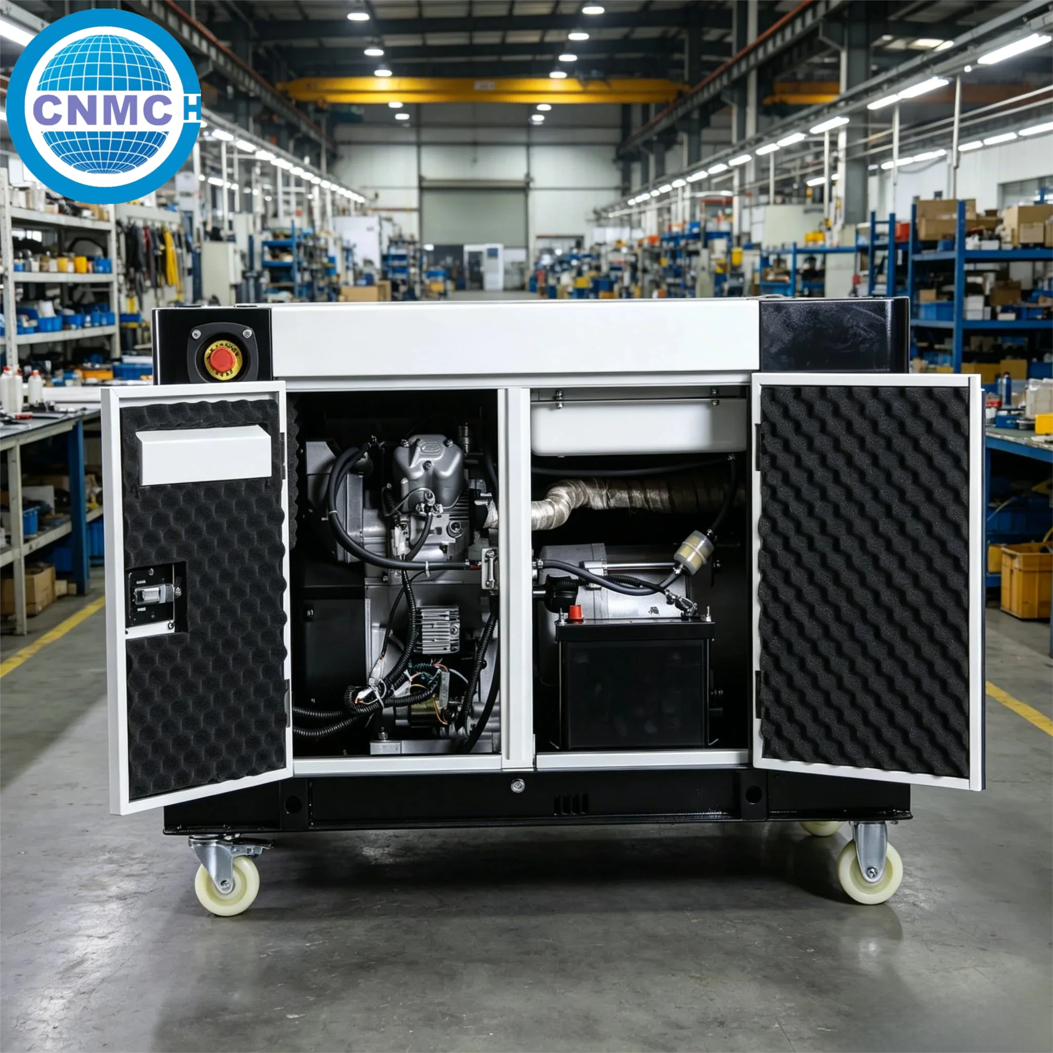 CNMC Silent Diesel Generators Set 110V 220V 380V 20KW Twin Cylinder generators for electricity Ready-to-use CE Certified