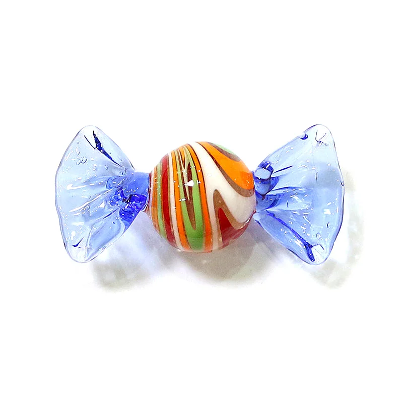 6pcs Vintage Murano Glass Sweets Lovely Miniature Candy Ornaments Home Living Room Desk Decoration Party Birthday Christmas Gift
