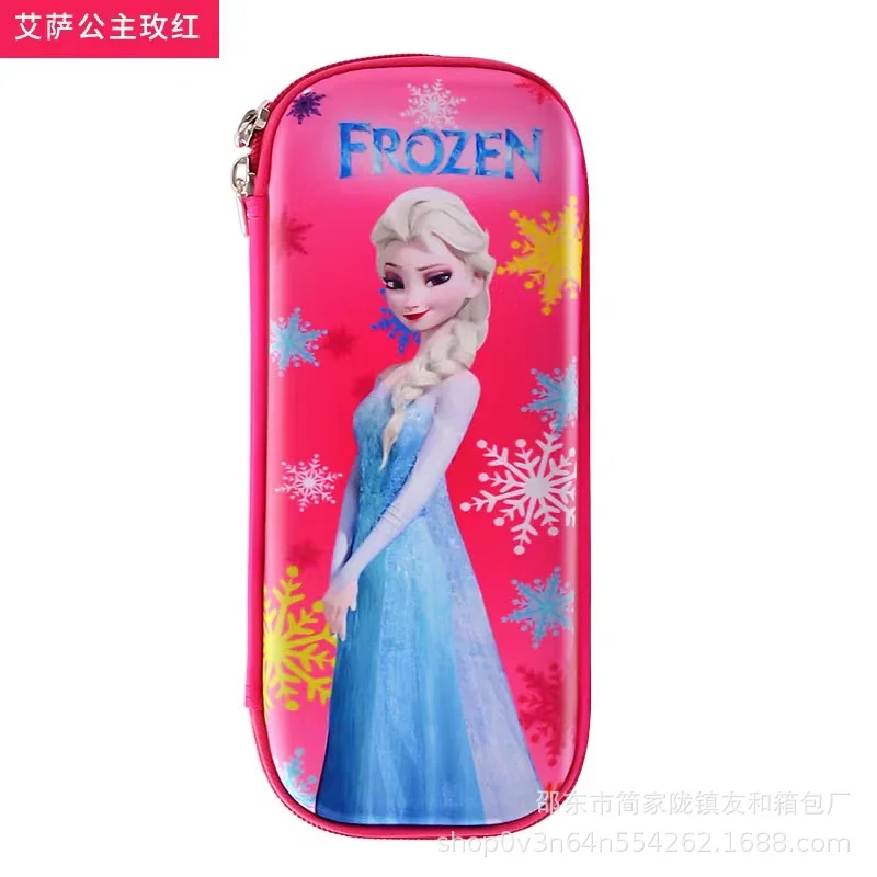 ديزني فروزن الإبداعية الكرتون الرسوم المتحركة فيلم طالب صندوق أدوات مكتب الأميرة سلسلة لطيف الأطفال سعة كبيرة حقيبة أقلام رصاص