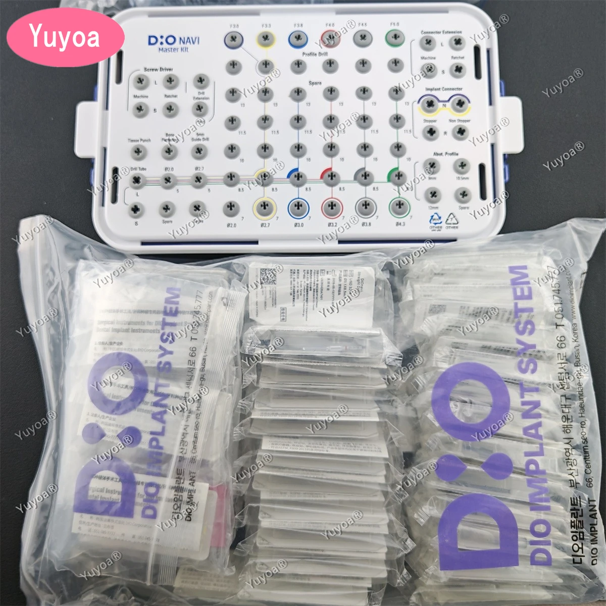 DIO Navi. Master Kit Dental Surgical Digital Guide Set Guide Drill Profile Drill Dentist Surgical Instruments Tools