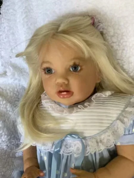DLS Customized Limited Supply 24''Reborn Baby Lottie With Hand-Rooted Hair Already Finished Doll Made By Artist