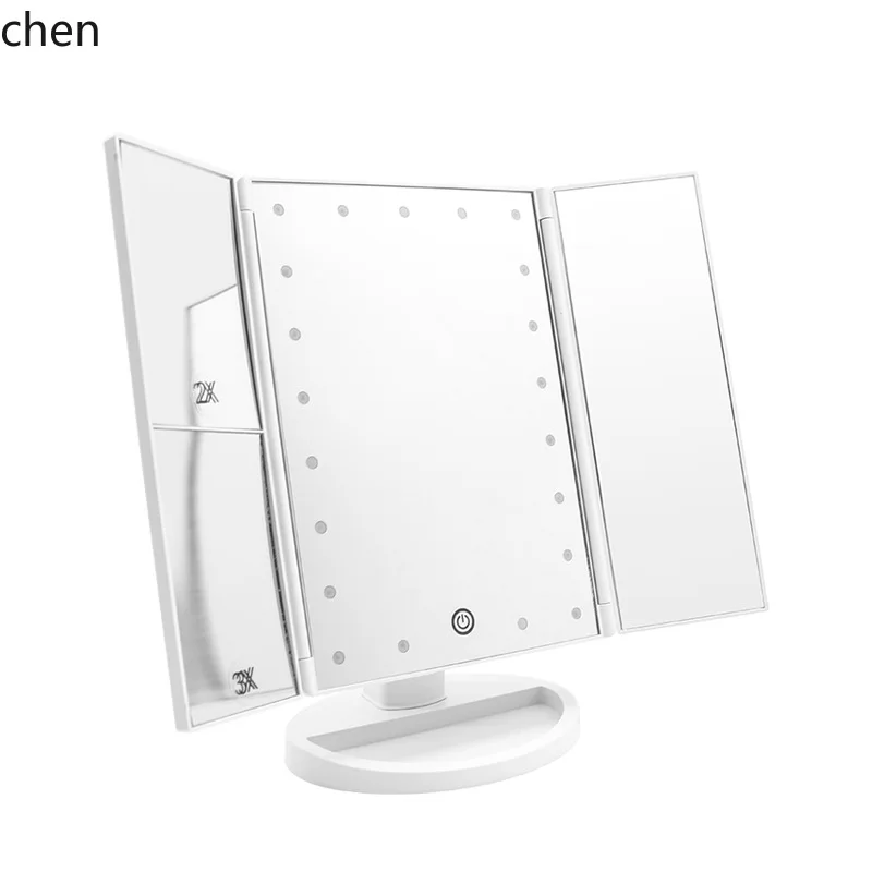 YFY  upgraded desktop makeup mirror with 2x and 3x magnification, dual power 70% off mirror