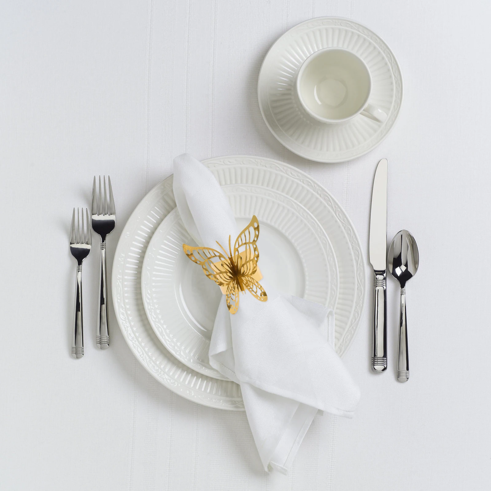 

50 Pcs Disposable Napkin Paper Butterfly Decoration Banquet Party Table Setting Elegant Premium Material