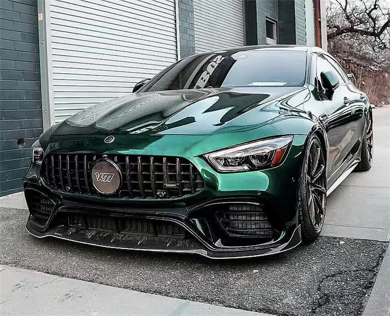

Передний бампер из углеродного волокна, вентиляционное отверстие, задний диффузор, задний разделитель, боковые юбки для Benz AMG GT63 GT63S 4Door 2019-2023, комплекты кузова