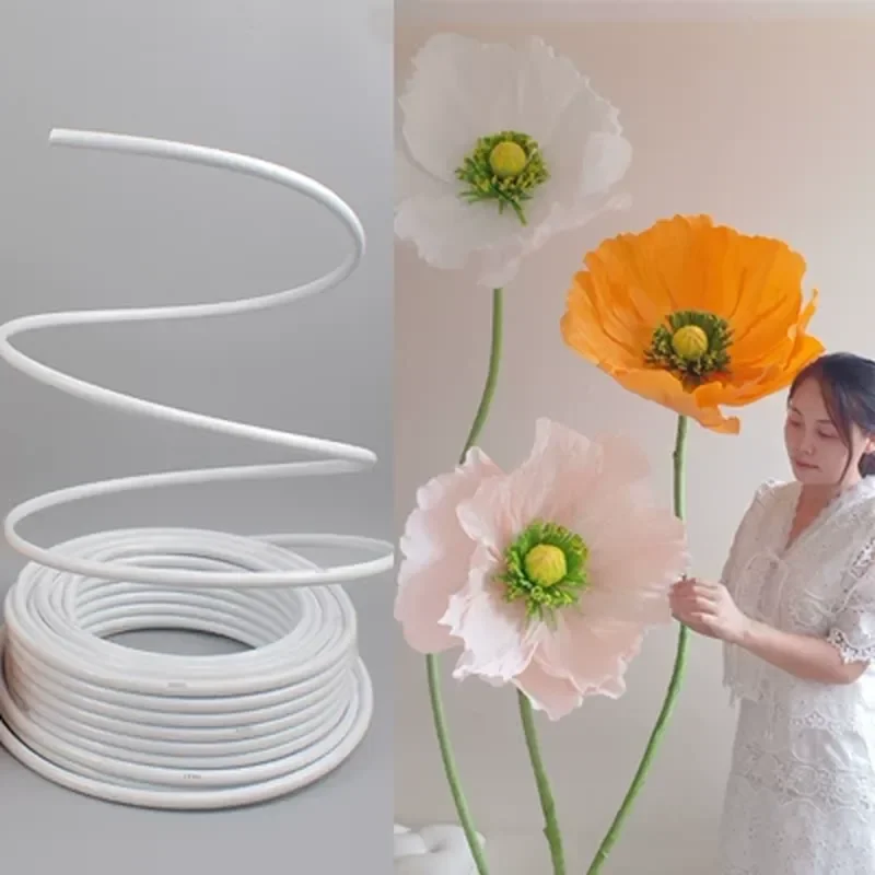 For Art Installation Flower Pole Bendable Aluminum Plastic Pipe Modeling Pipe White PVC Pipe Wedding Stage Curved Decorative