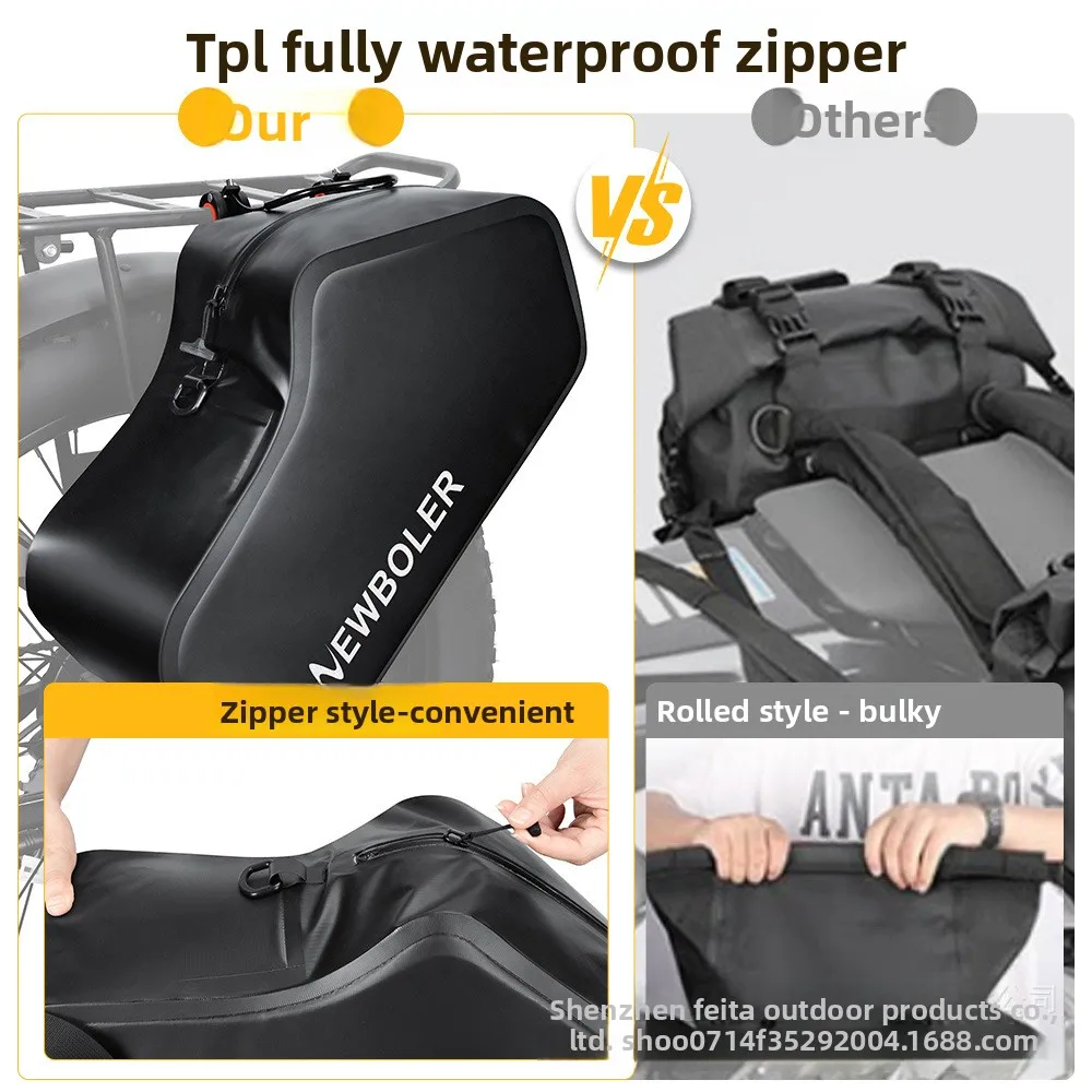 

Быстросъемная водонепроницаемая боковая сумка для мотоцикла/велосипеда — сумка для хранения двойного назначения для езды на велосипеде и мотоцикле