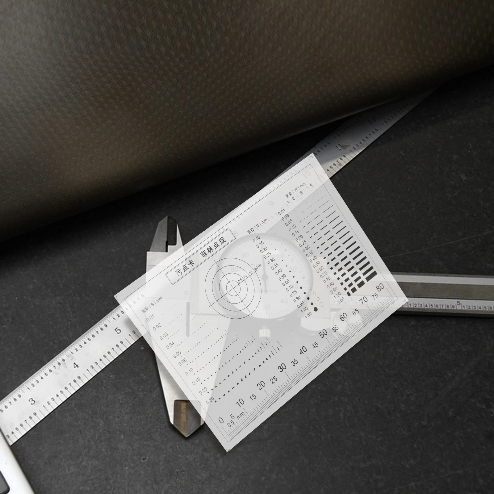 

Precision Plastic Crack Gauge Tool for Concrete Cars Multi-functional Measuring Ruler Transparent Design Spot