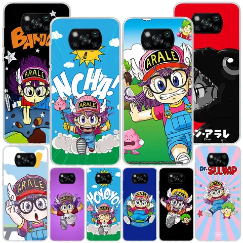 Dr Slump Arale Anime Phone Case For Xiaomi Poco M8 X7 X6 X5 Pro M7 F7 Ultra X3 Redmi 15 15C 13 13C 12 12C 10 10C 9T Cover Poco X