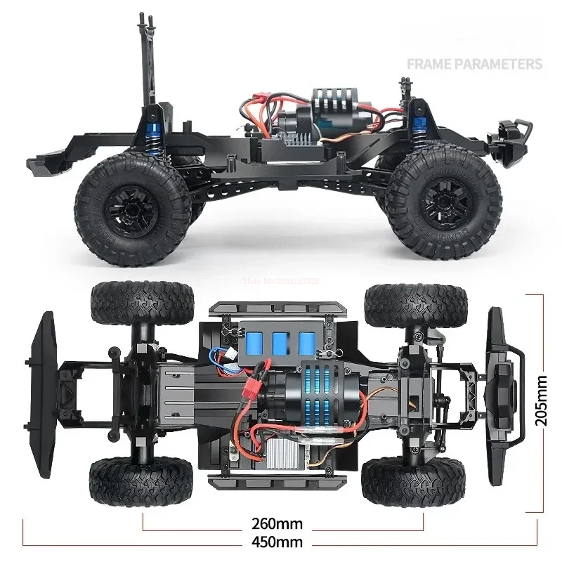 Hb Zp1005 Rc Car 1/10 Full Scale 2.4g 4wd Off-road Climbing Racing Akumulatorowe zabawki samochodowe Model dla dorosłych dzieci Prezent urodzinowy