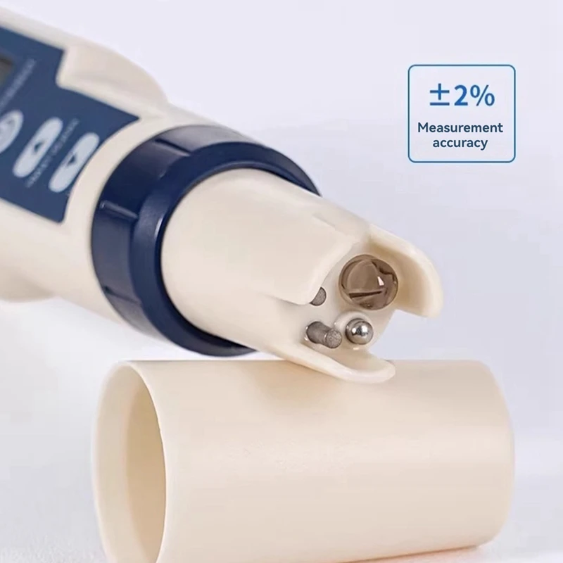 5 In 1 EC TDS Salinità Temperatura PH Meter Tester di qualità dell'acqua per bevande alimentari Contenuto di sale Acquario Acqua di mare ATC