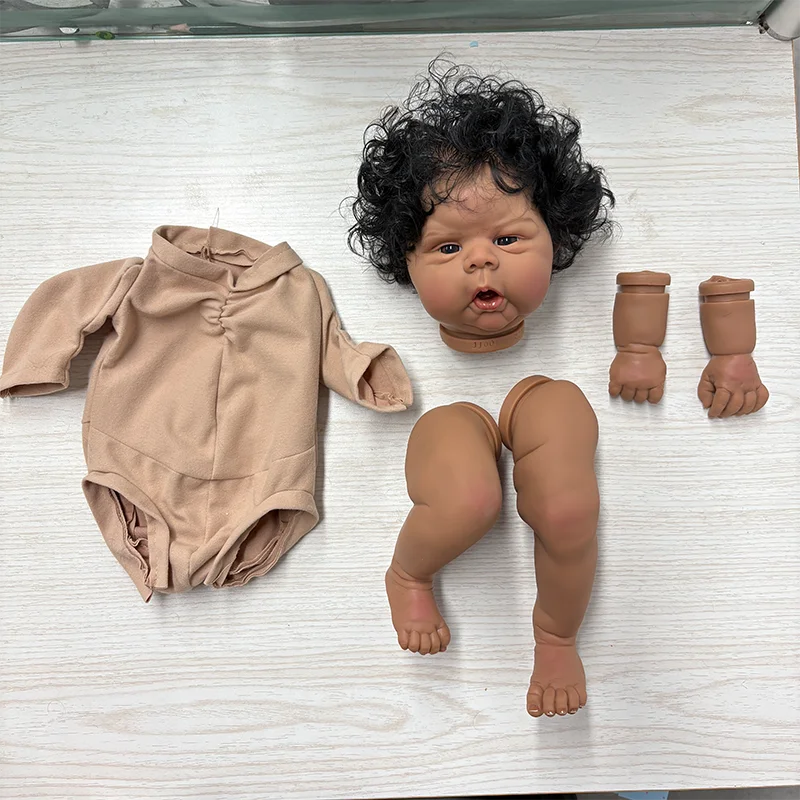 NPK 20'' Reborn Gounchin with Painted Hair DIY Doll Parts Collectible Doll Kit for Children Gift