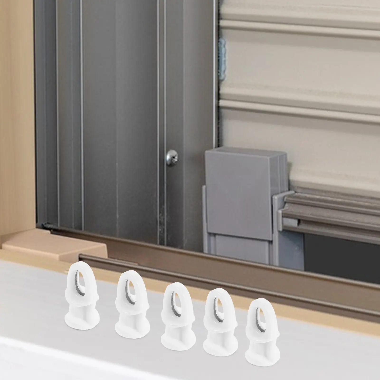 100Pcs Curtain Track Glider Rollers with Nano Material Silent Operation Strong Load Capacity Plastic Rail Gliders for Ceiling